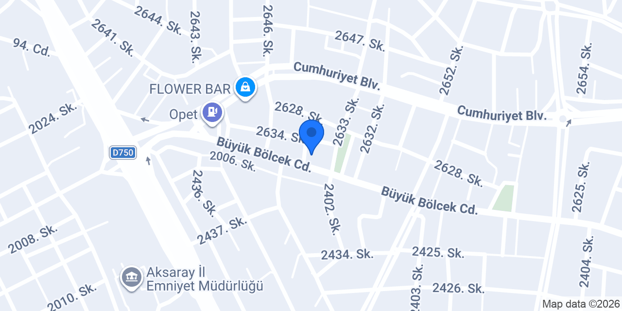 Deste Çiçekçilik konumu