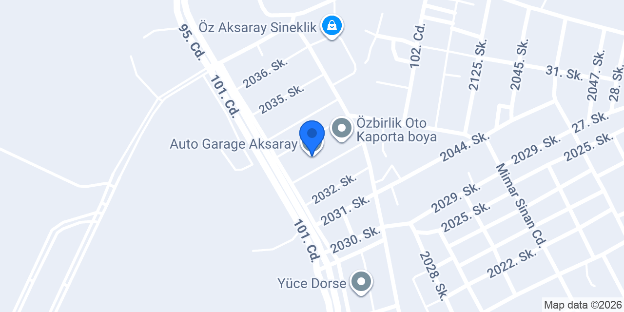 Auto Garage Aksaray konumu