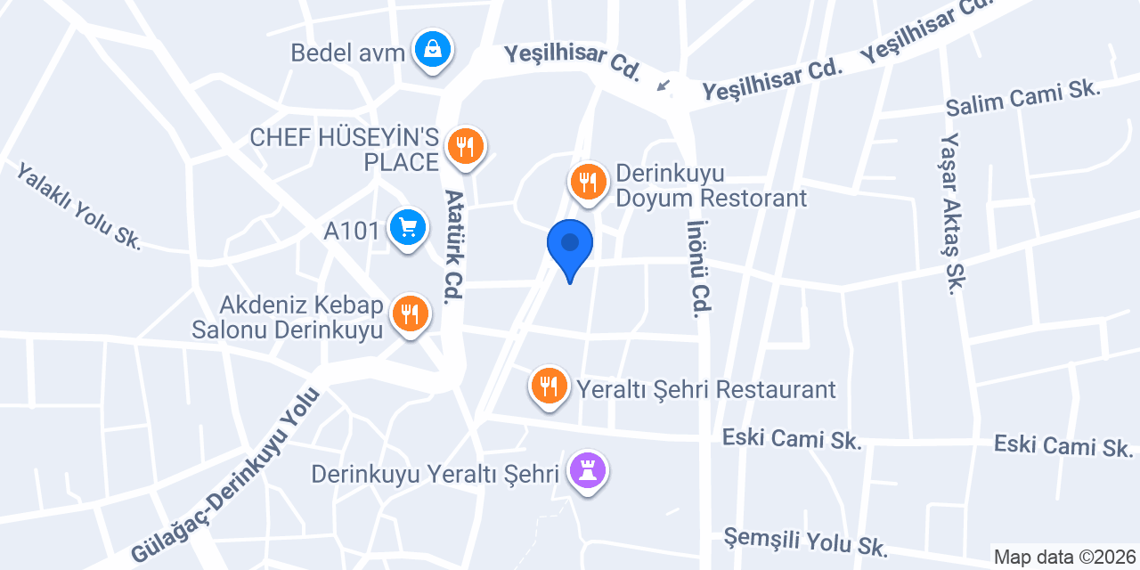 ÖZEL DERİNKUYU SÜRÜCÜ KURSU konumu