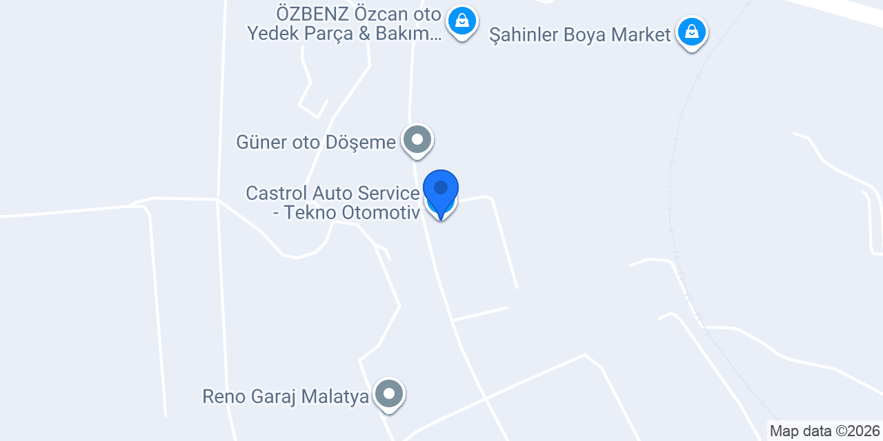Castrol Auto Service - Tekno Otomotiv konumu