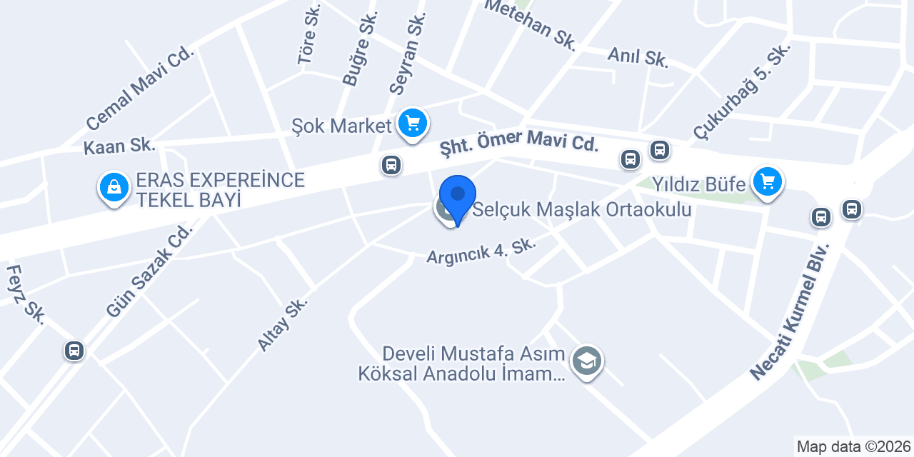 Selçuk Maşlak Ortaokulu konumu