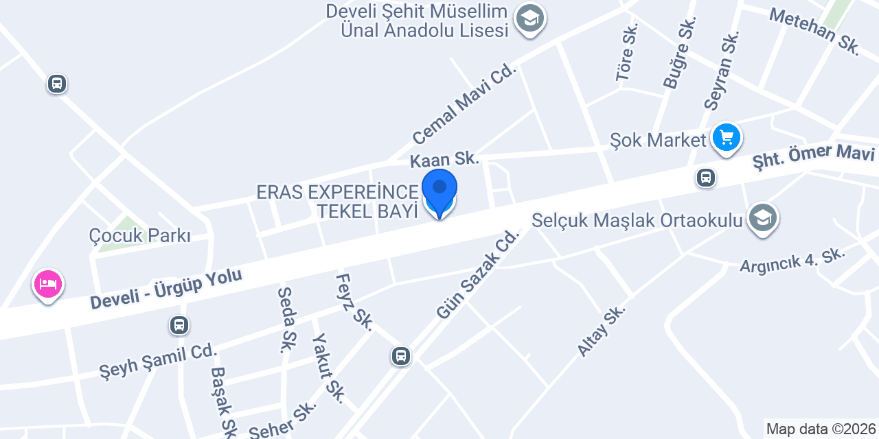 ERAS EXPEREİNCE TEKEL BAYİ konumu