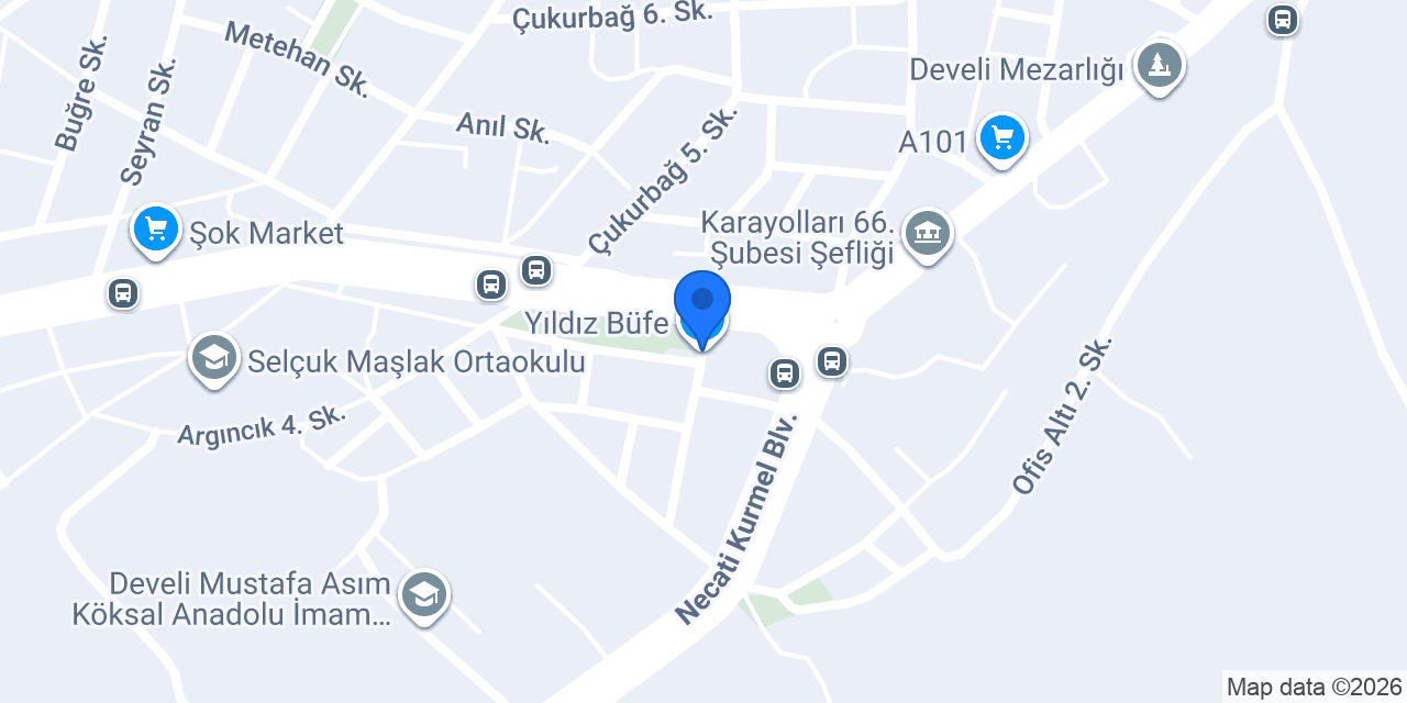 Yıldız Büfe konumu