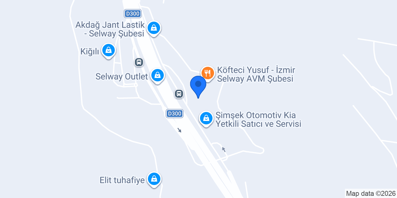 ebebek İzmir Selway Outlet AVM konumu