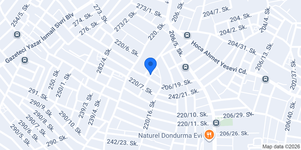 Kızıl Suit Otel konumu