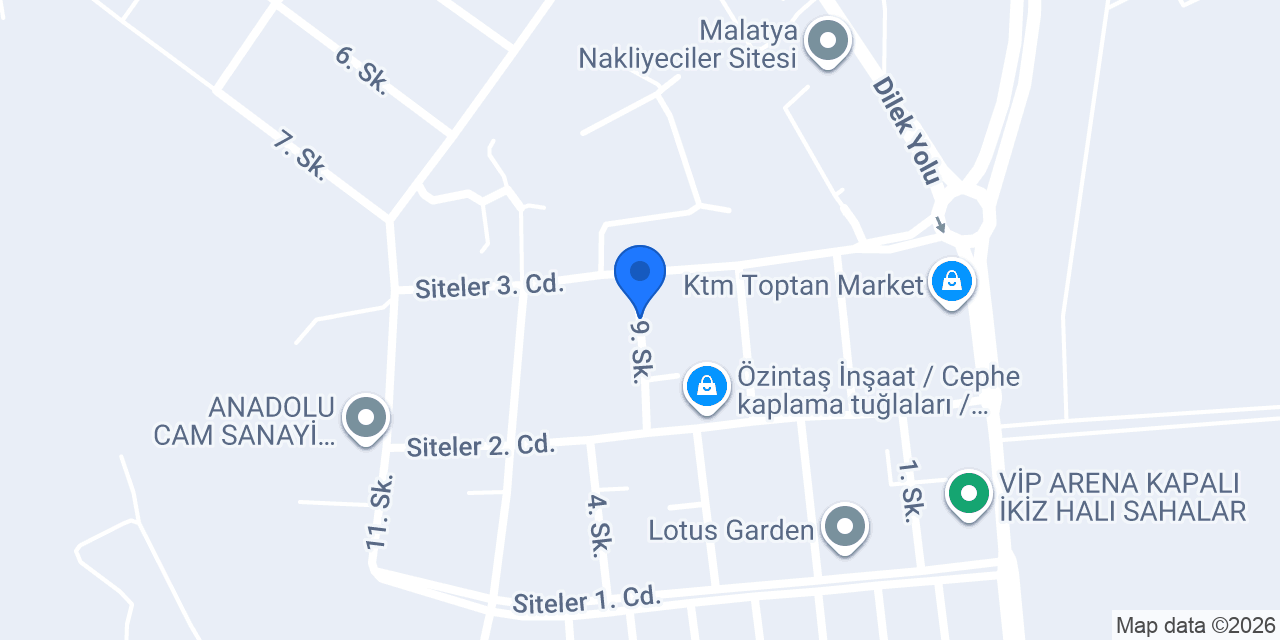 Taşçıoğlu İnşaat Malzemeleri konumu