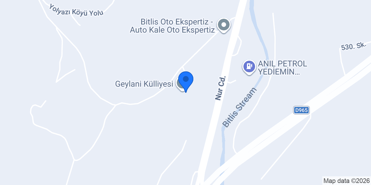 Geylani Külliyesi konumu