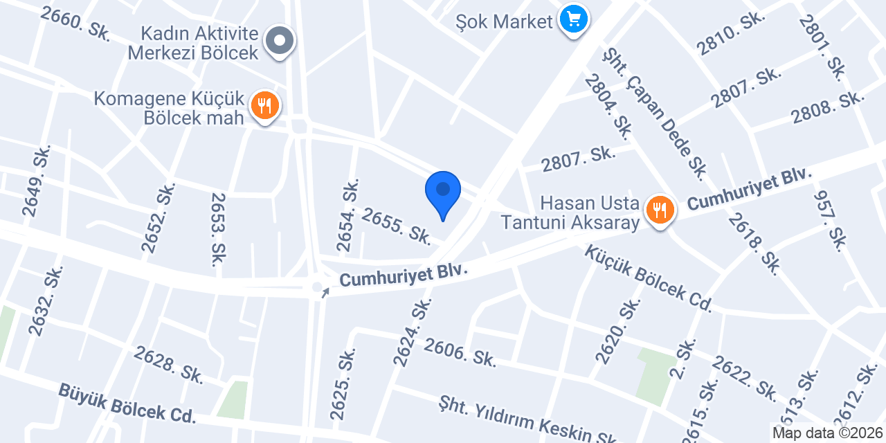 Damar( Damla) Mobilya Aksaray konumu