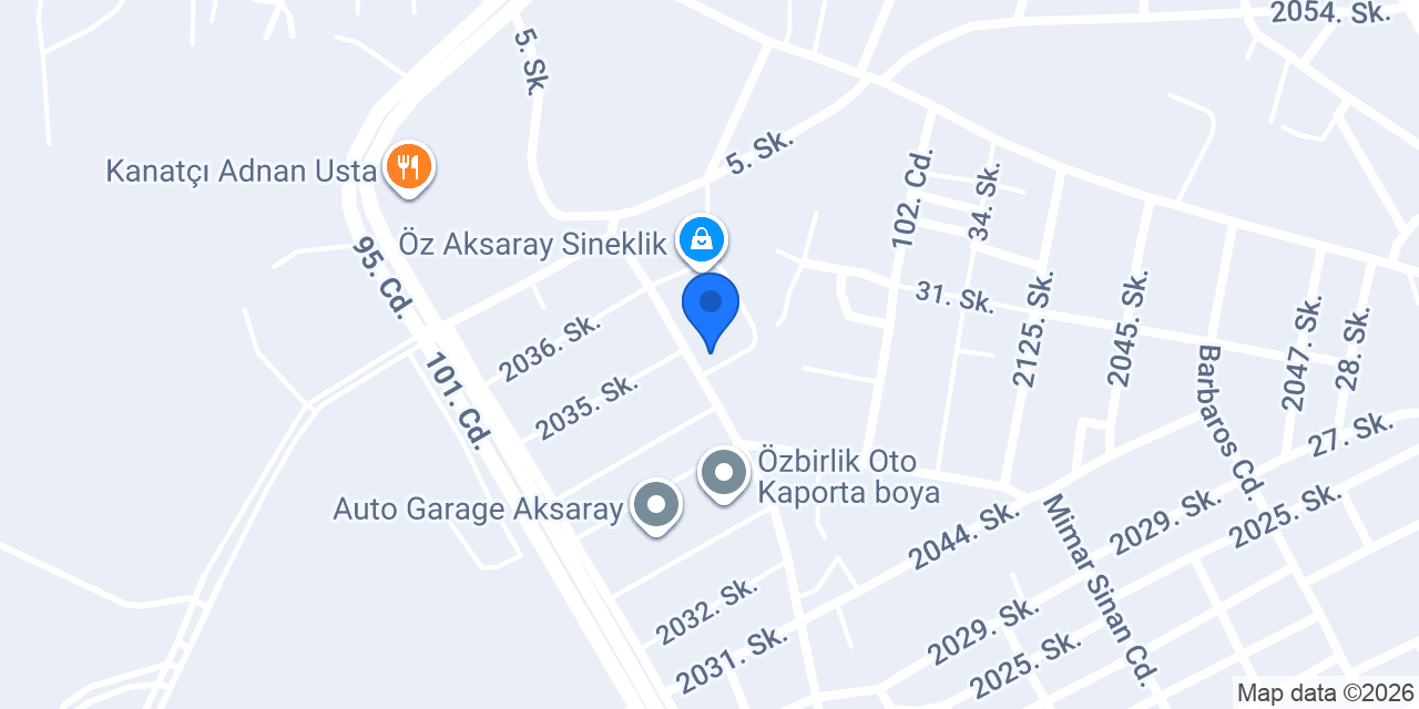 Aksaray Doğanay PVC Sineklik konumu
