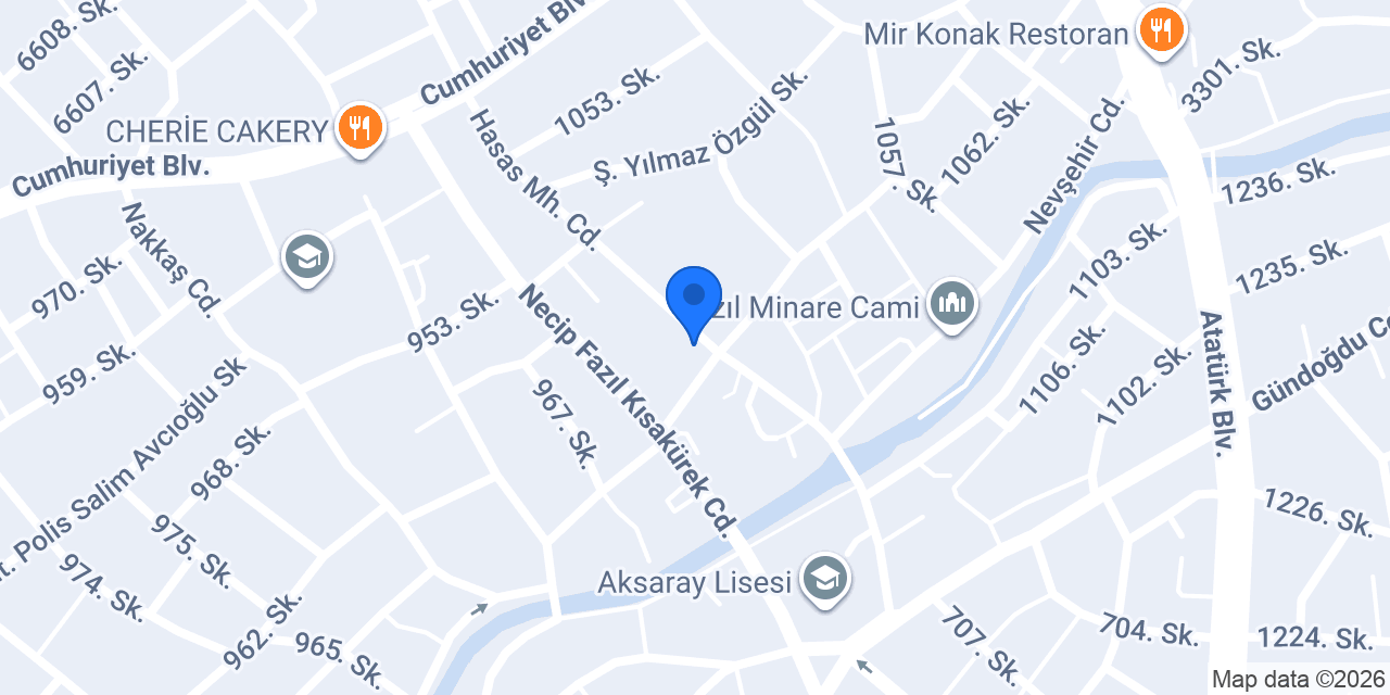 Akyüz Diş Deposu konumu