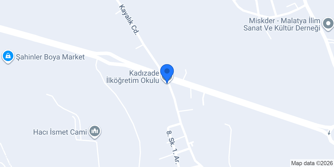 Kadızade İlköğretim Okulu konumu