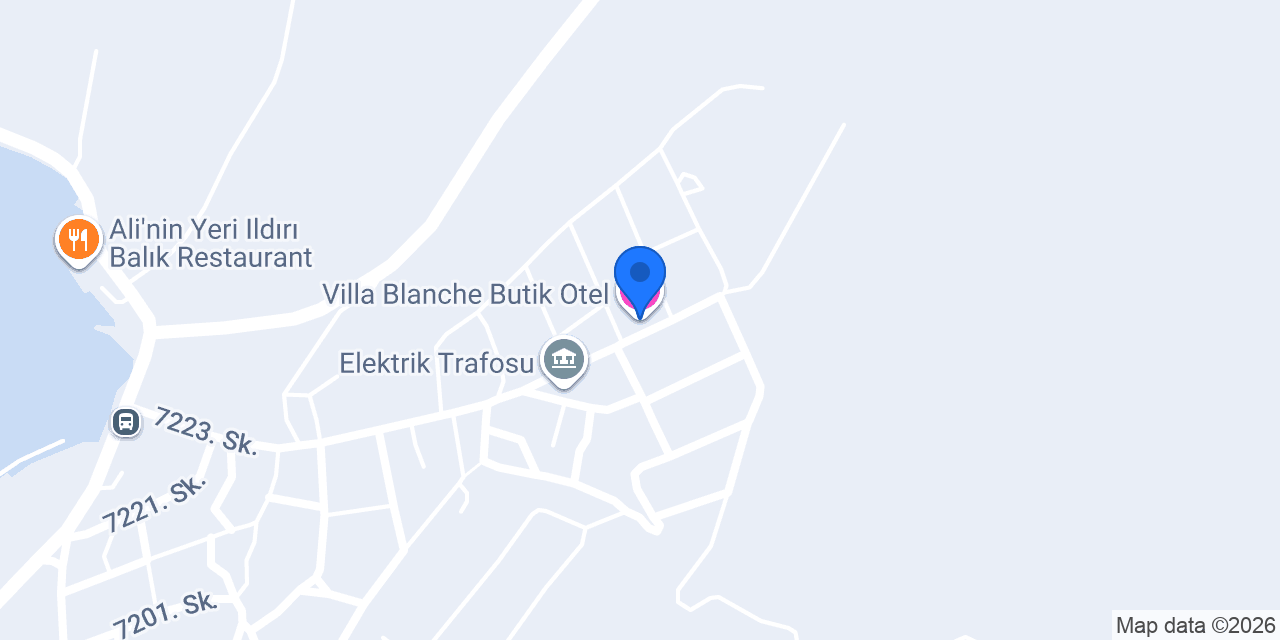 Villa Blanche Butik Otel konumu
