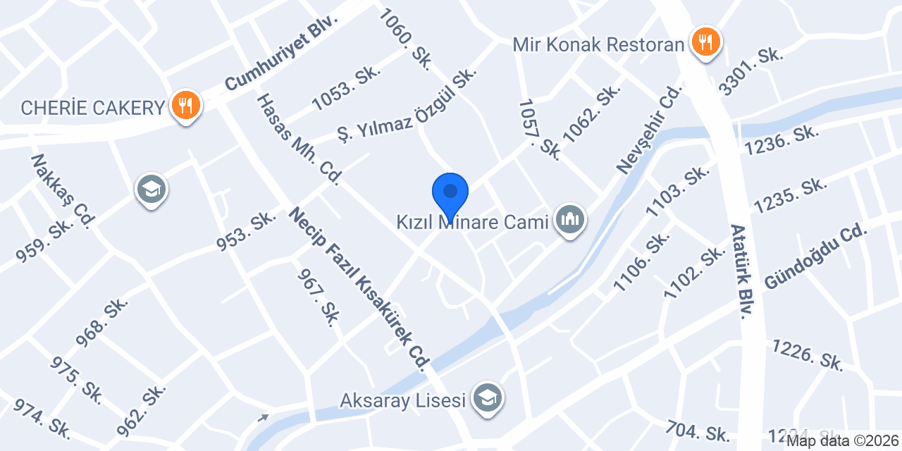 Aksaray Yenigün Ofset Matbaa konumu
