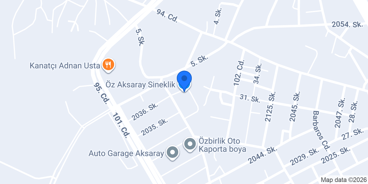 Öz Aksaray Sineklik konumu