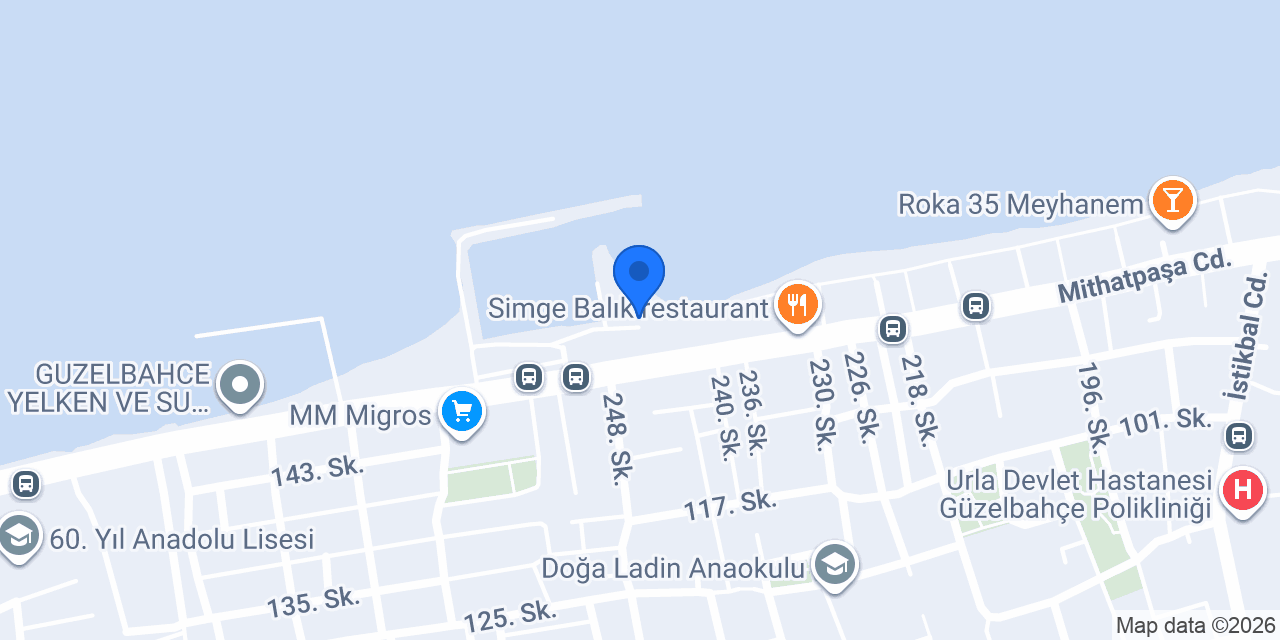 Şef Murat Güzelbahçe Balık Restoranı konumu