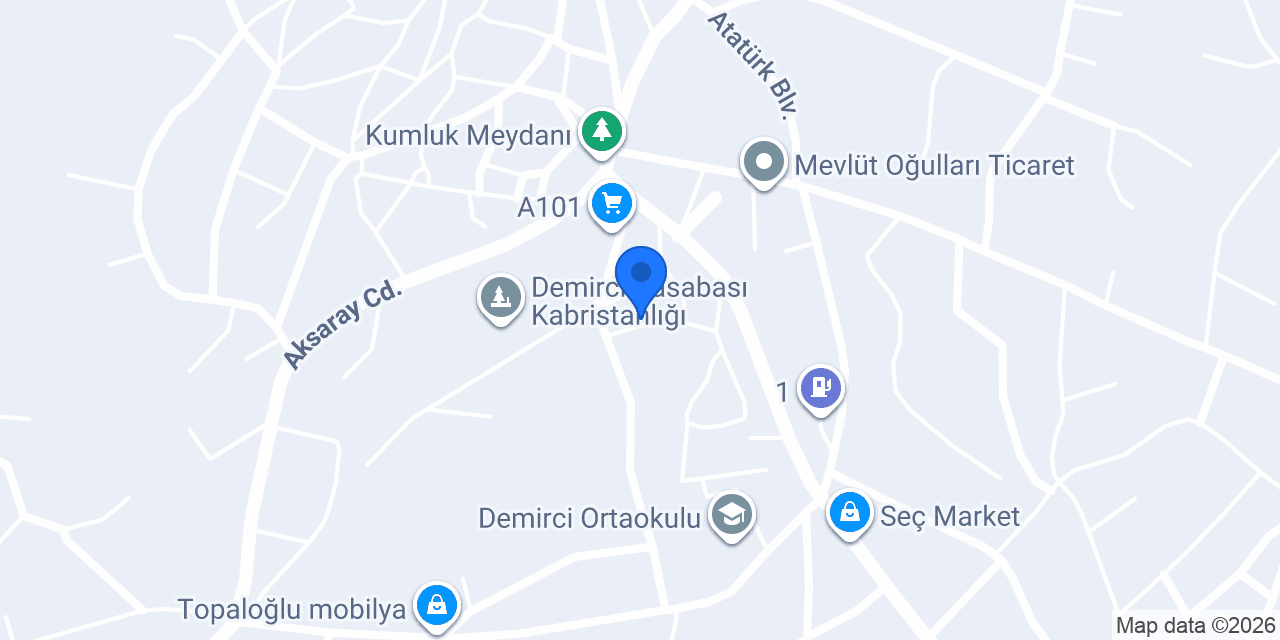 Demirci Lisesi konumu