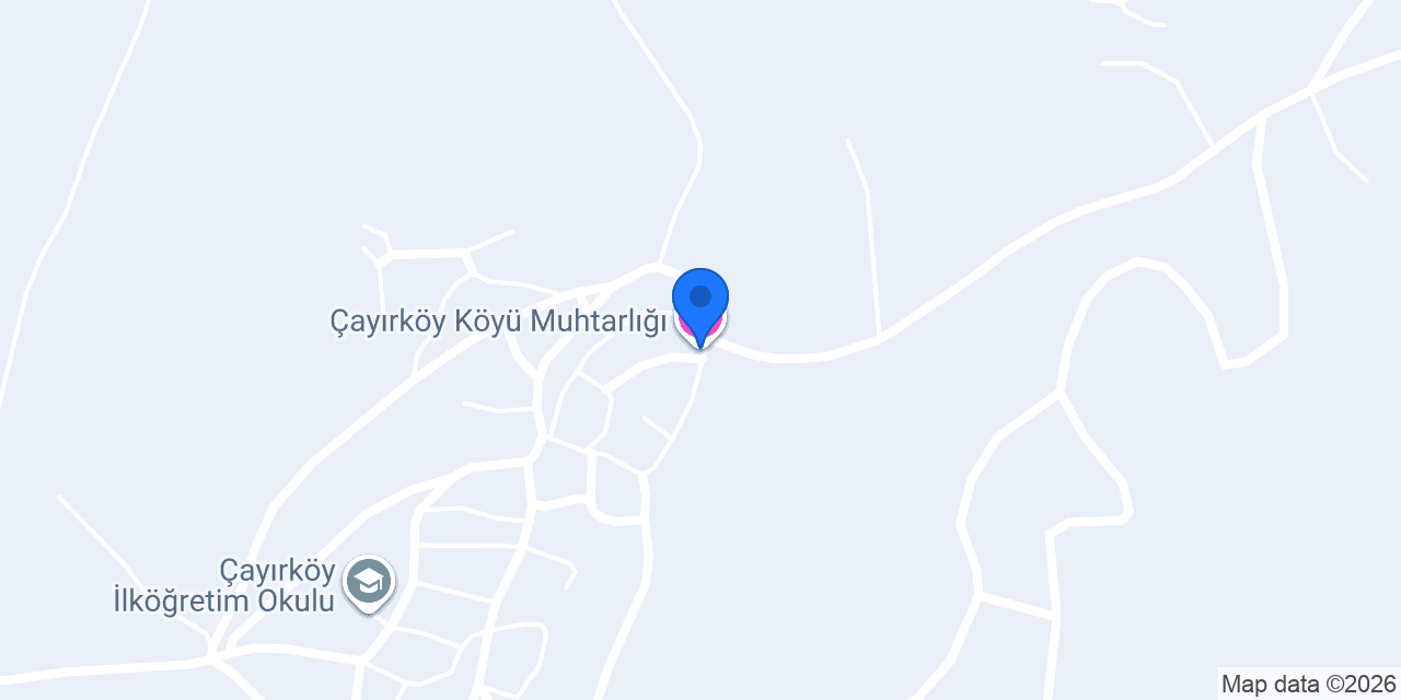 Çayırköy Köyü Muhtarlığı konumu