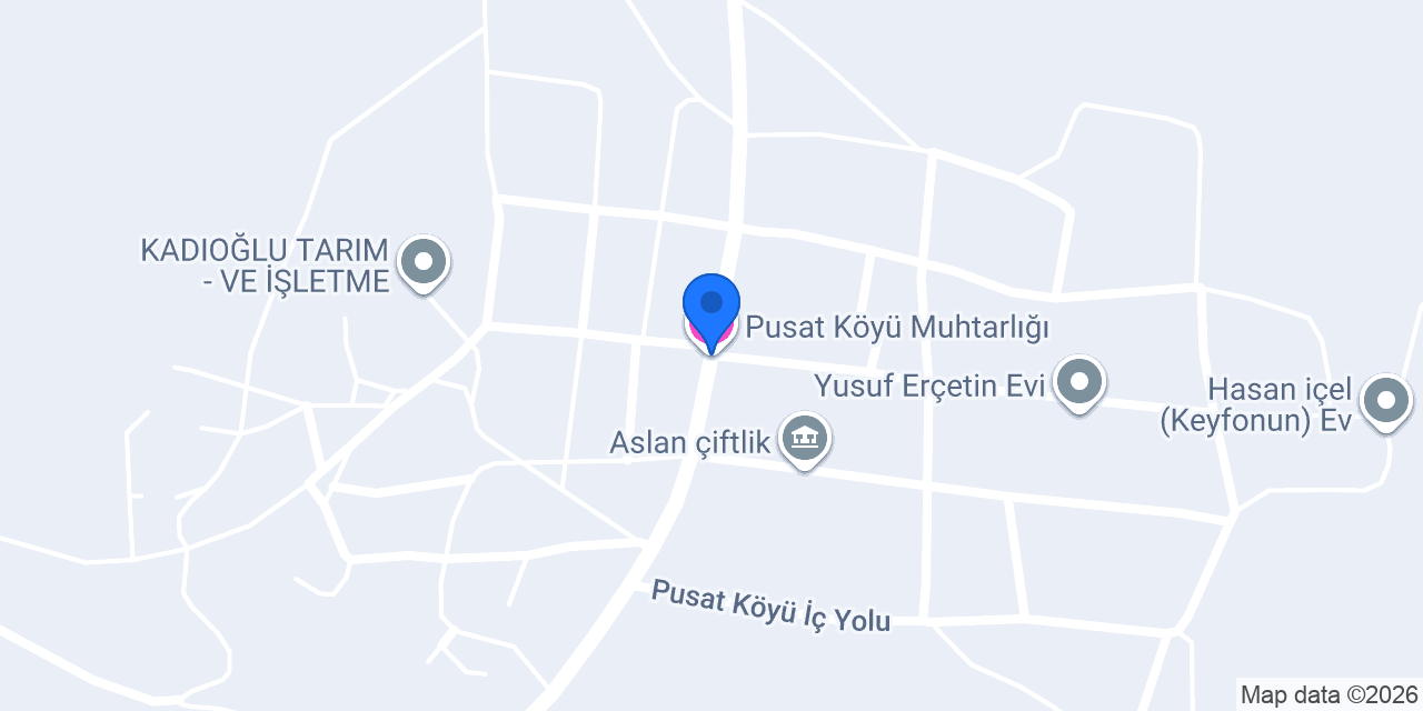 Pusat Köyü Muhtarlığı konumu