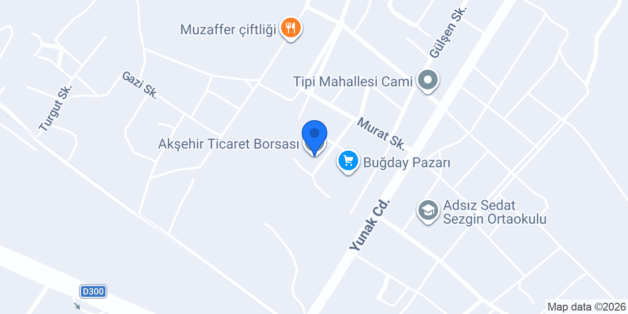 Akşehir Ticaret Borsası konumu