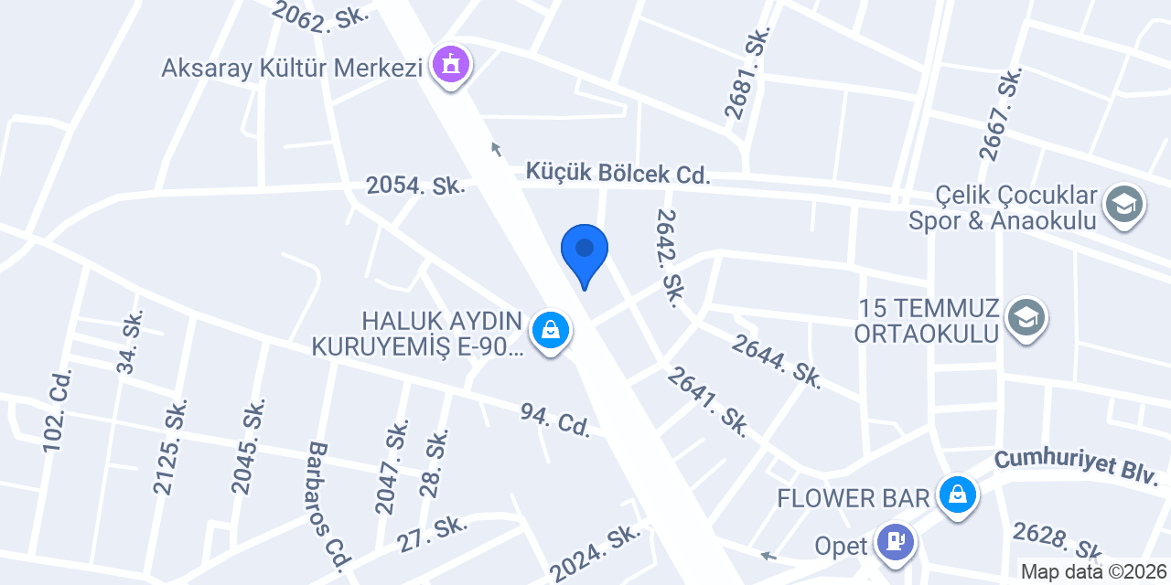 Mega Oto Kuaför konumu