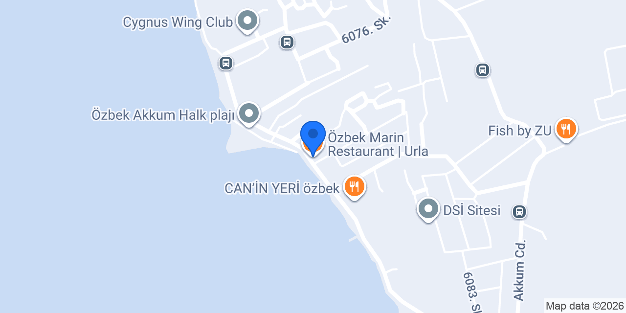 Özbek Marin Restaurant | Urla konumu