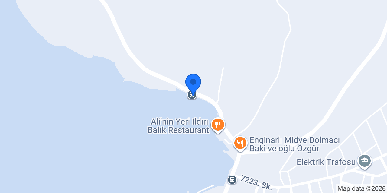 Çeşme Tekne Turu Anıl Kaptan konumu
