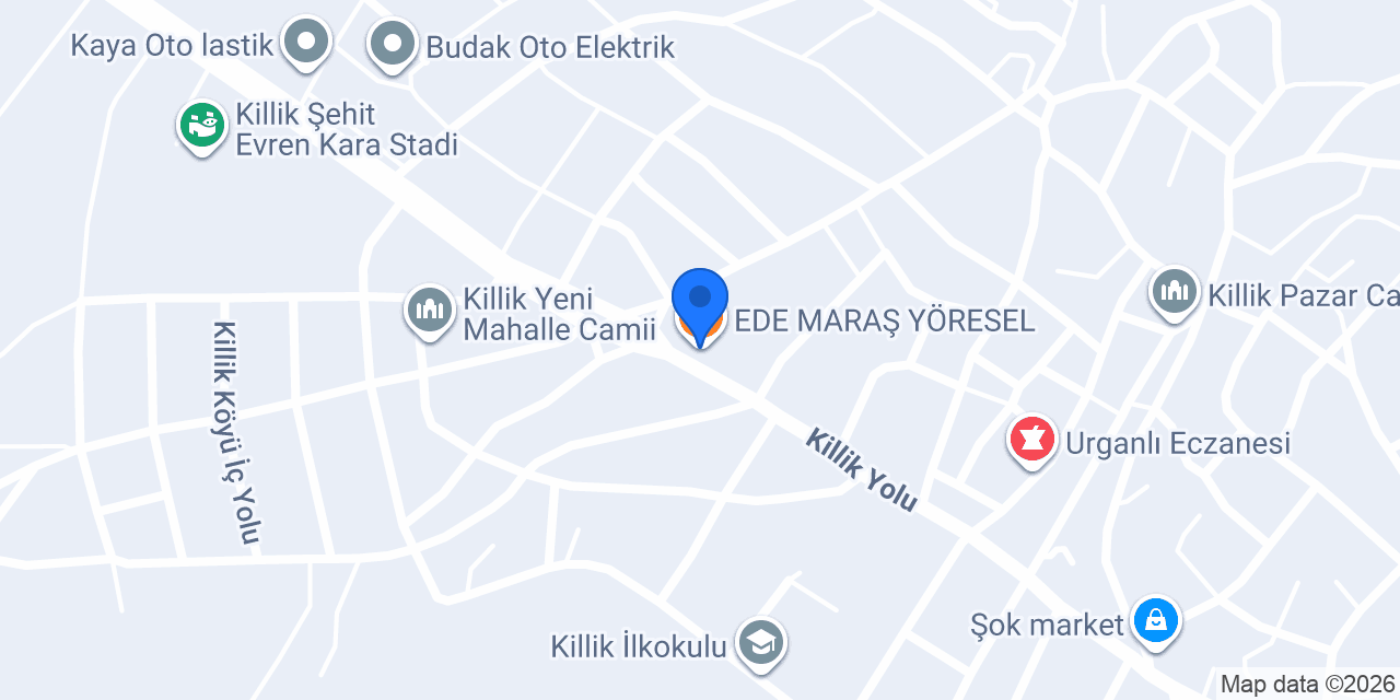 EDE MARAŞ YÖRESEL konumu
