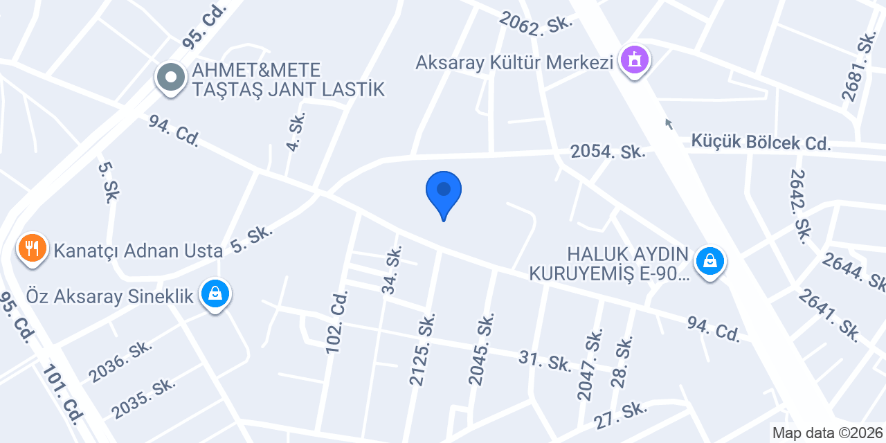 Çicek göçükcü konumu