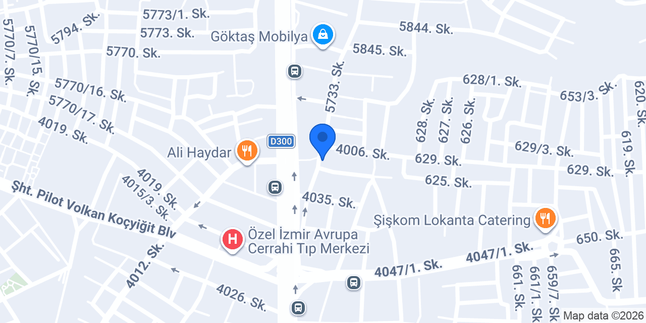 Oto Hüseyin Yedek Parça konumu