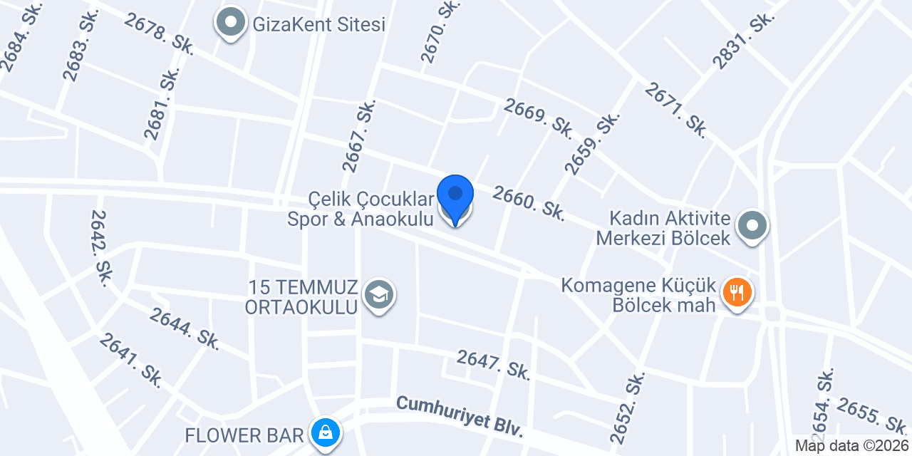Çelik Çocuklar Spor & Anaokulu konumu