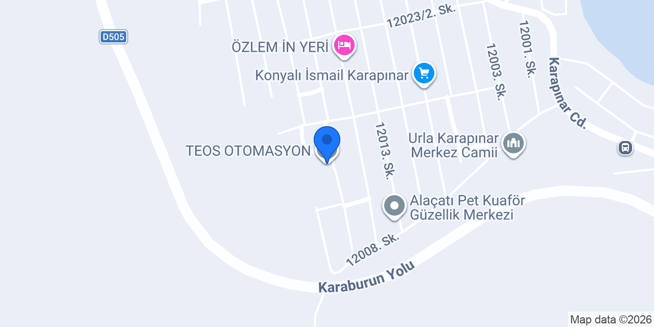 TEOS OTOMASYON konumu