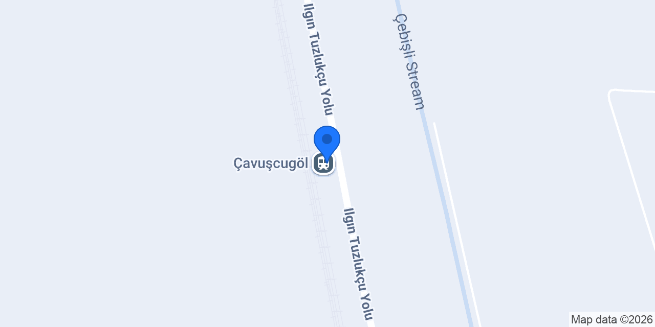 TCDD Çavuşçugöl İstasyon Şefliği konumu