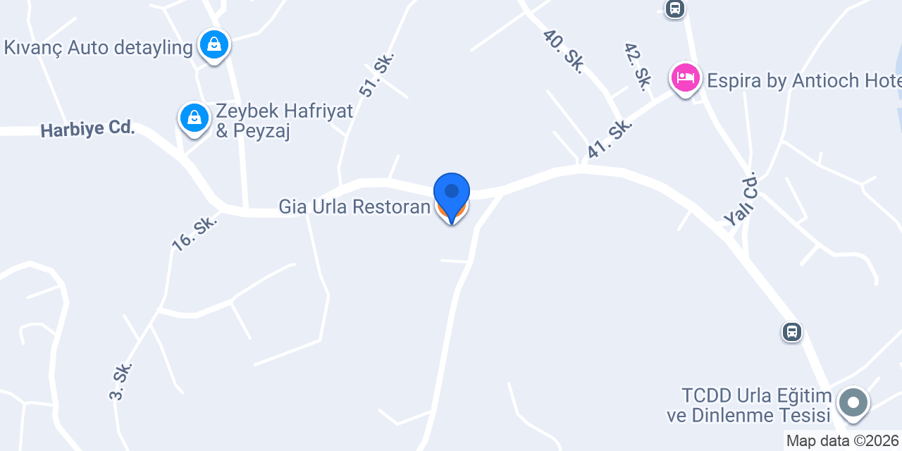 Gia Urla Restoran konumu