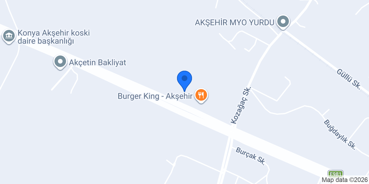 Akşehir Oto Çekicim konumu