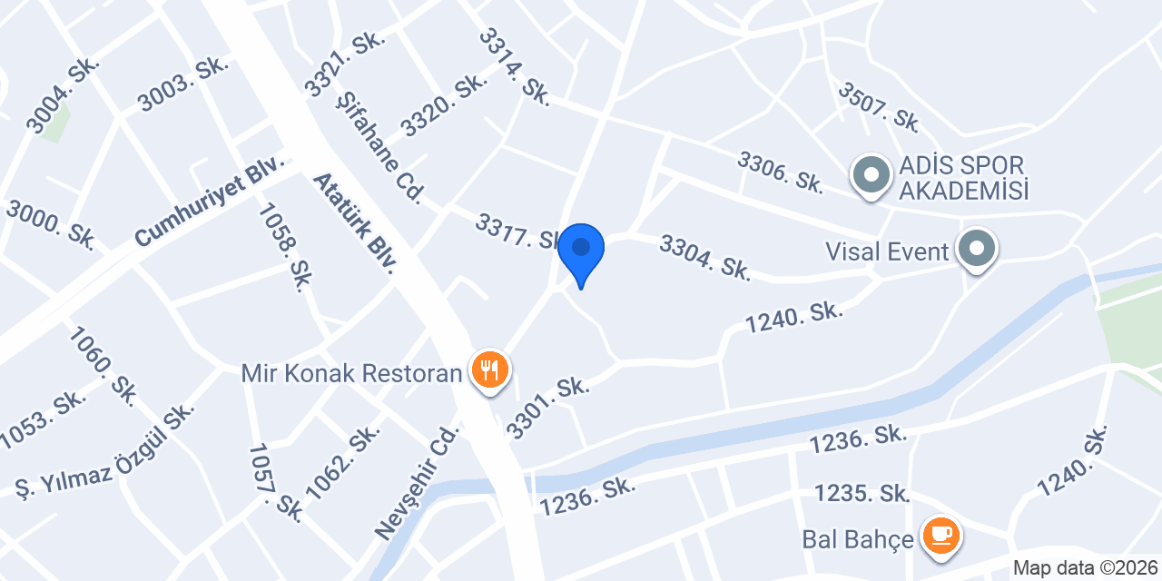 Yeşilay Danışmanlık Merkezi (YEDAM) Aksaray konumu