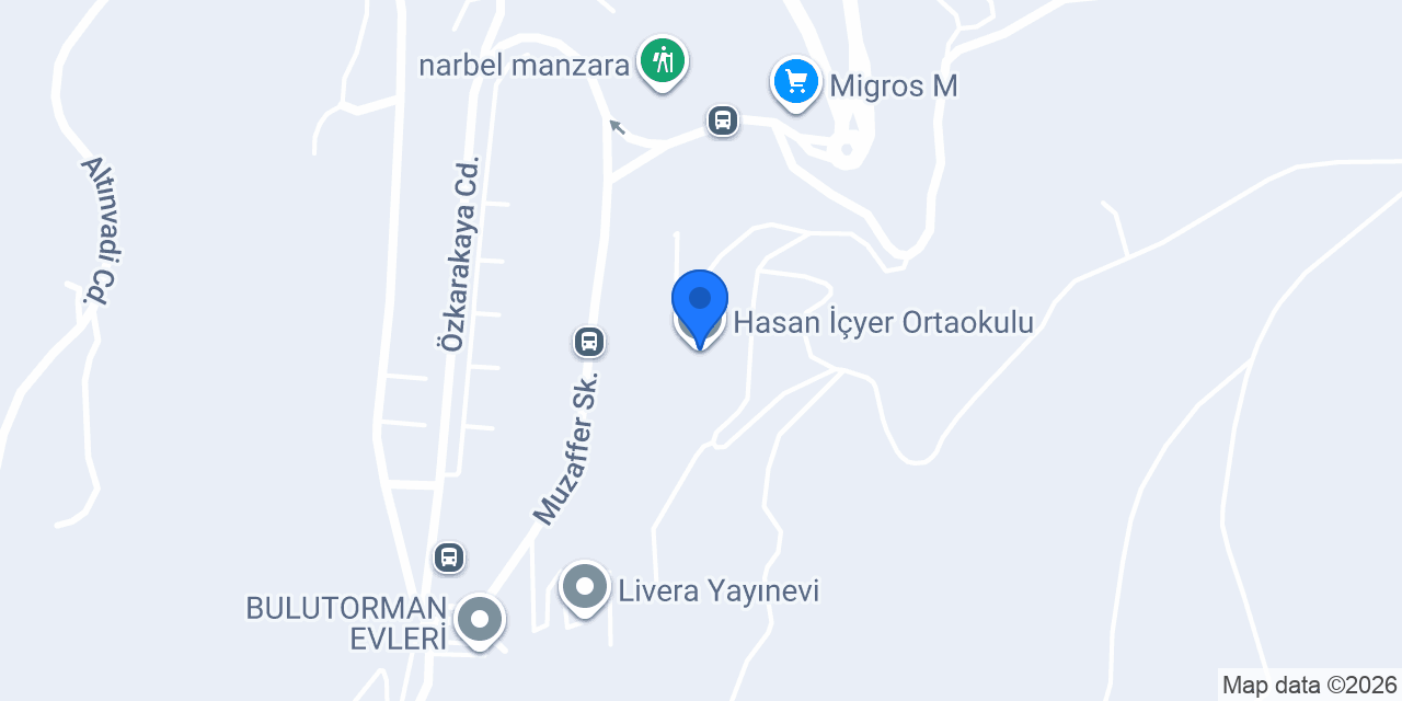 Hasan İçyer Ortaokulu konumu
