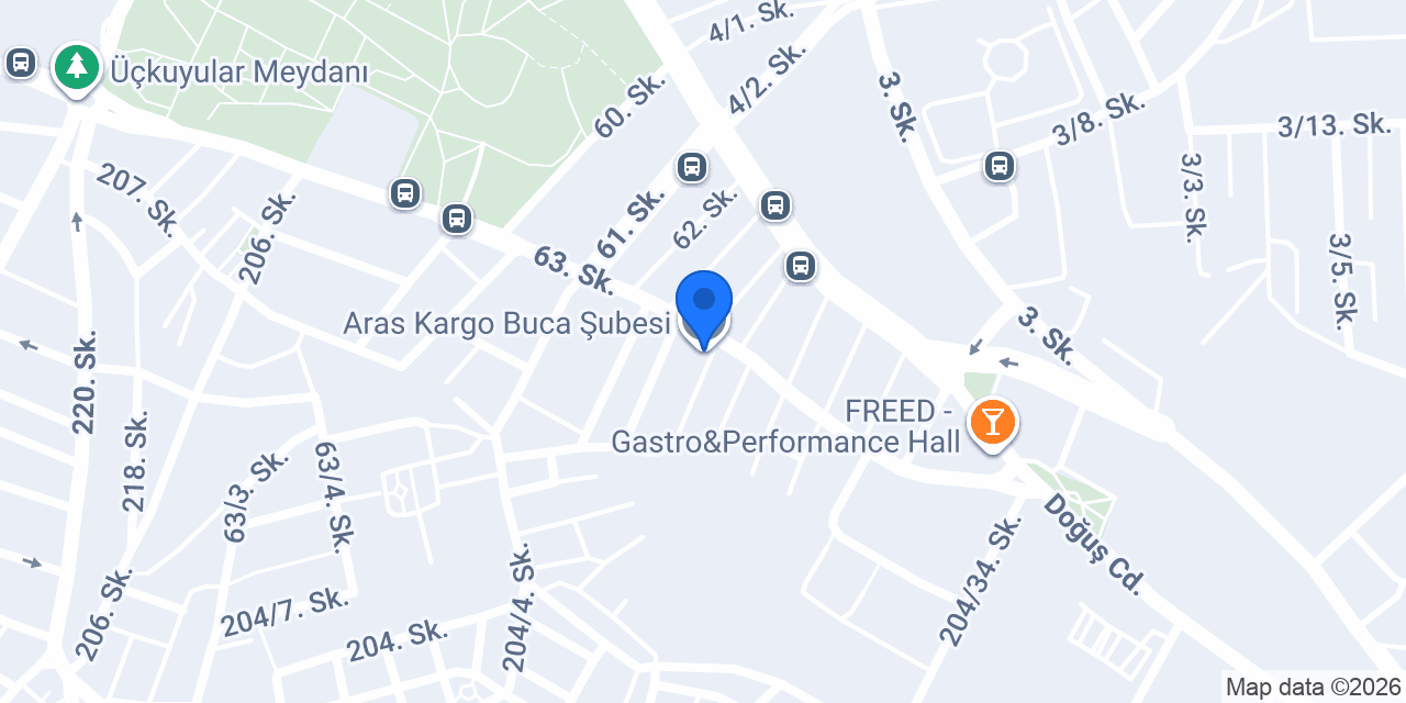 Aras Kargo Buca Şubesi konumu