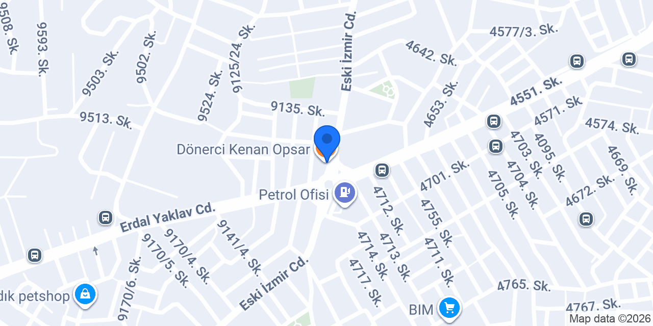 Dönerci Kenan Opsar konumu