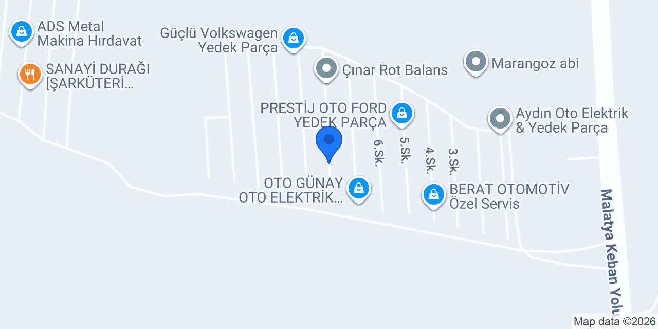 OSPAR OTO YEDEK PARÇA LTD. ŞTİ. konumu