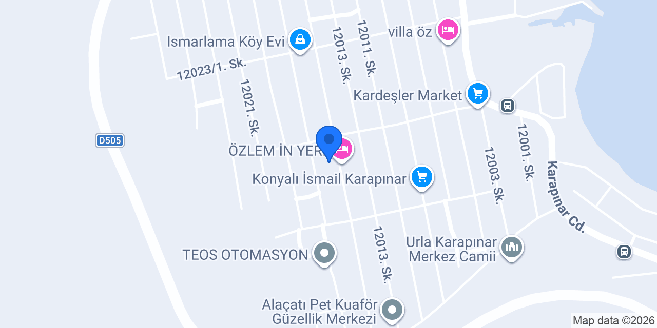Baki House Urla konumu