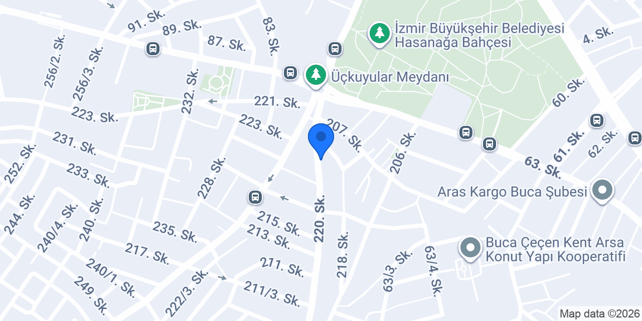 Buca Çiçek konumu