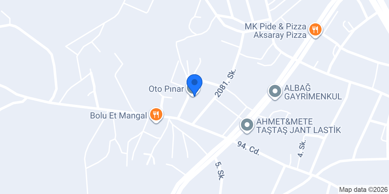 Oto Pınar konumu