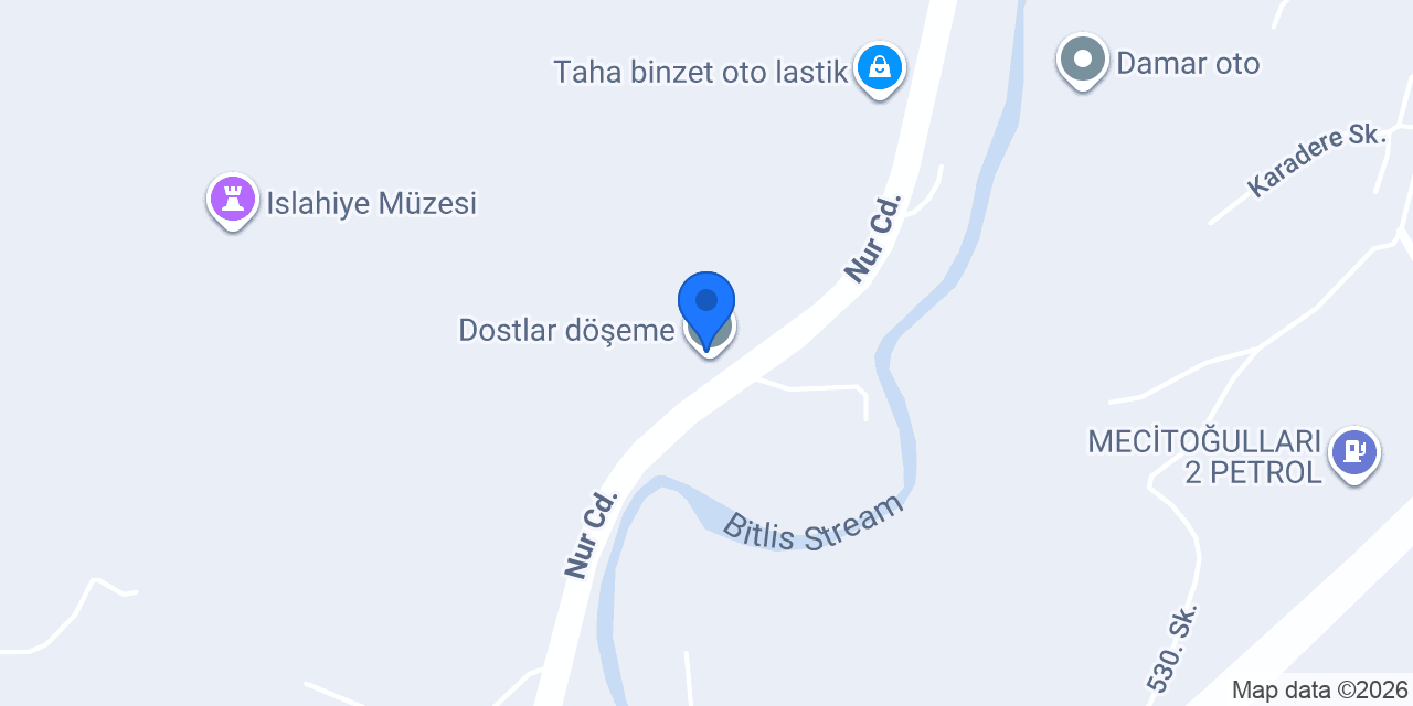 Galeri mobilya konumu