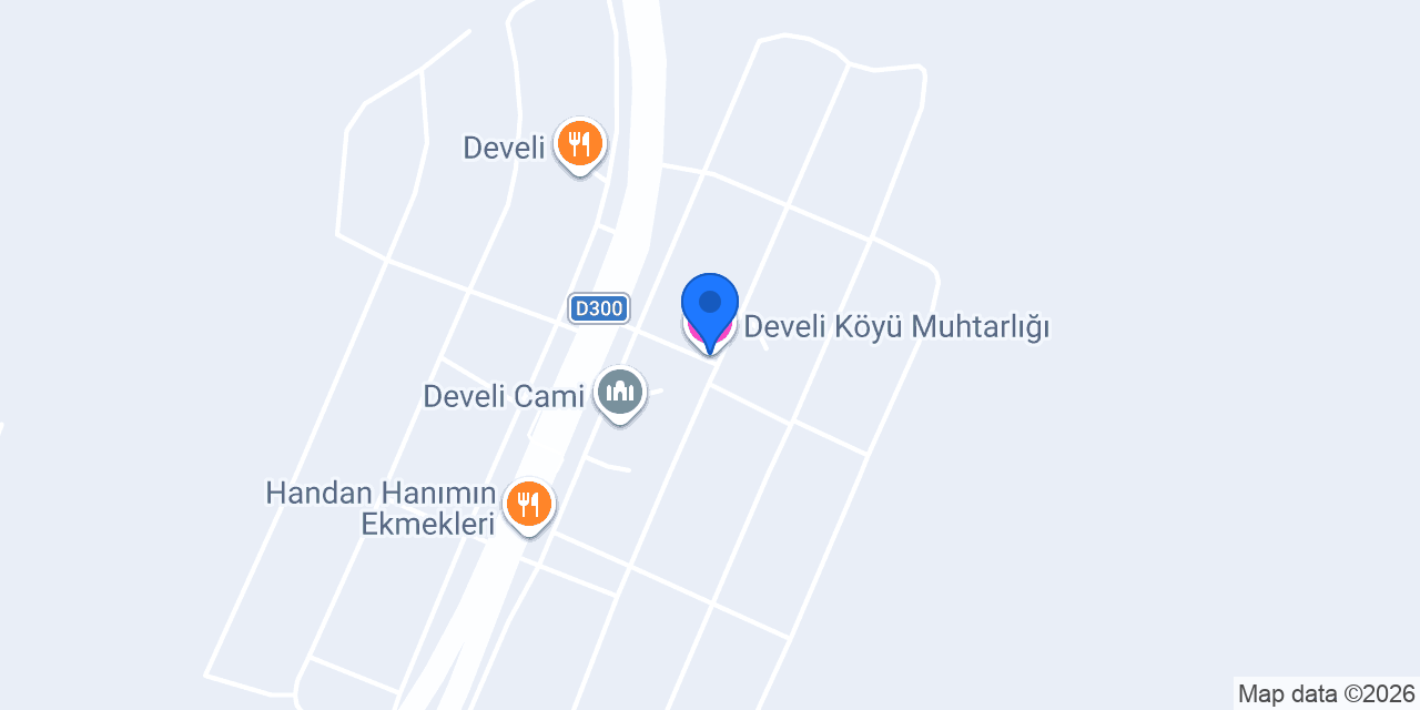 Develi Köyü Muhtarlığı konumu