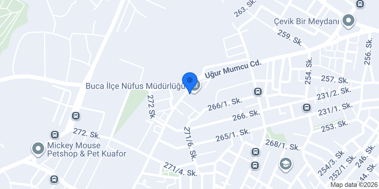 Buca Tapu Müdürlüğü konumu