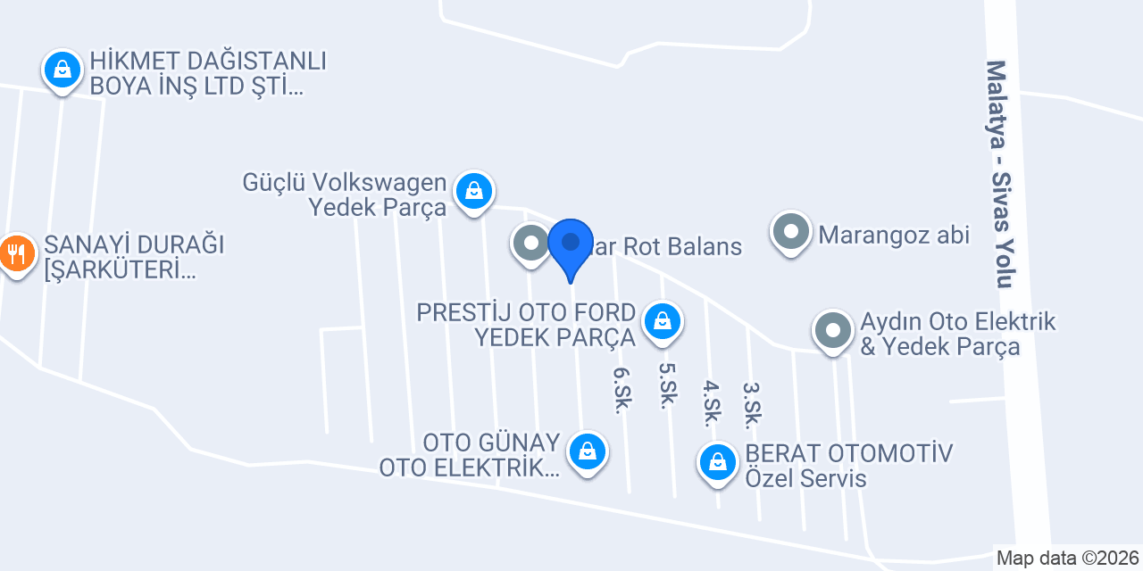 Ece Oto Tamir konumu