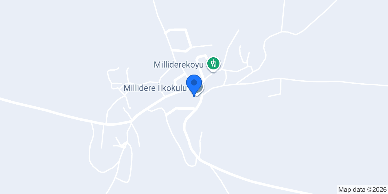 Millidere İlkokulu konumu