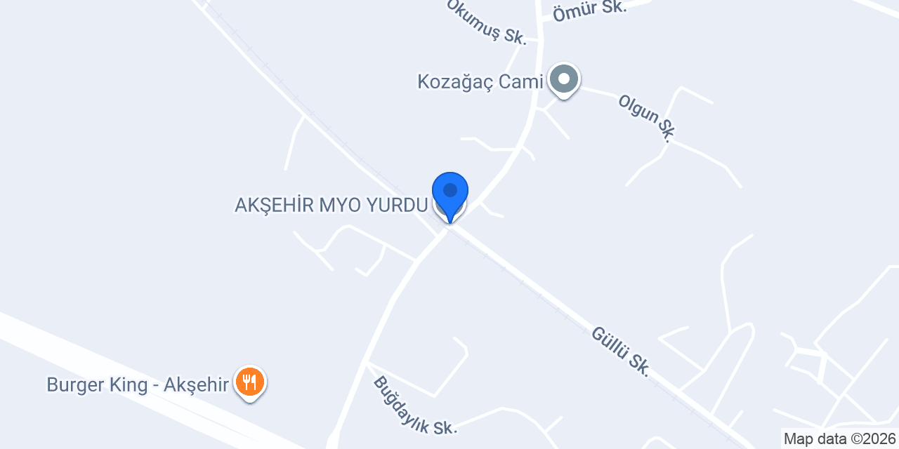 AKŞEHİR MYO YURDU konumu