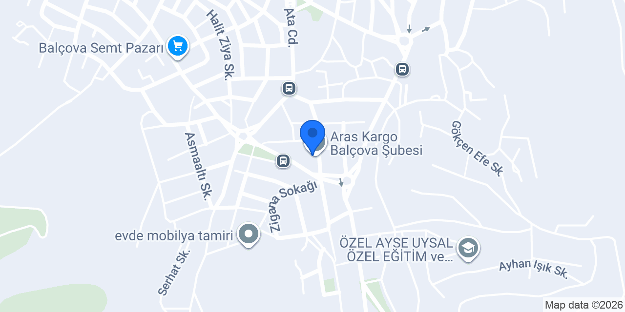 Aras Kargo Balçova Şubesi konumu