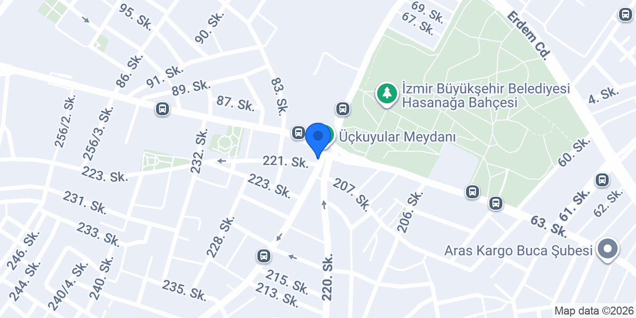 Buca Üçkuyular Taksi Durağı konumu